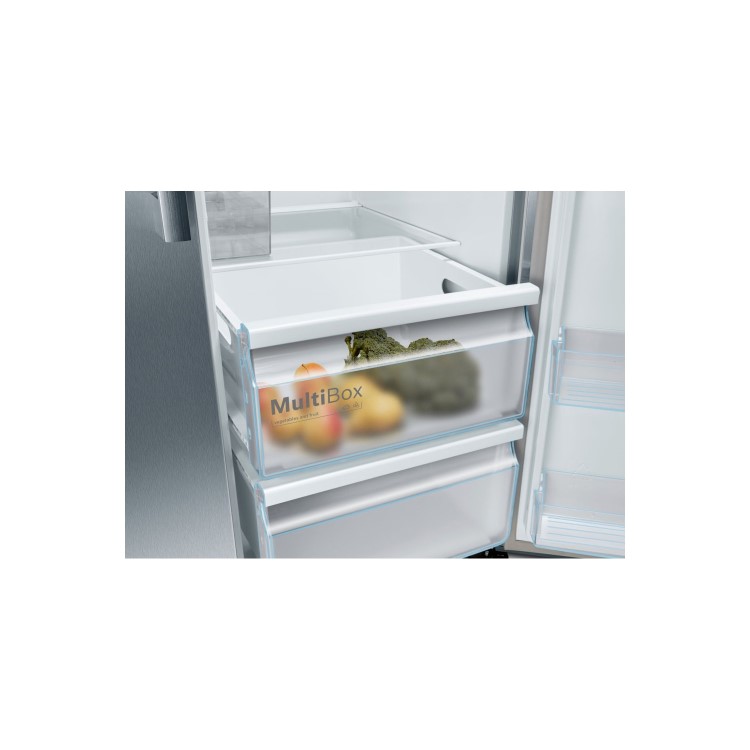 Refurbished Bosch Serie 6 KAI93VIFPG Freestanding 533 Litre 70/30 Frost Free Fridge Freezer Stainless Steel