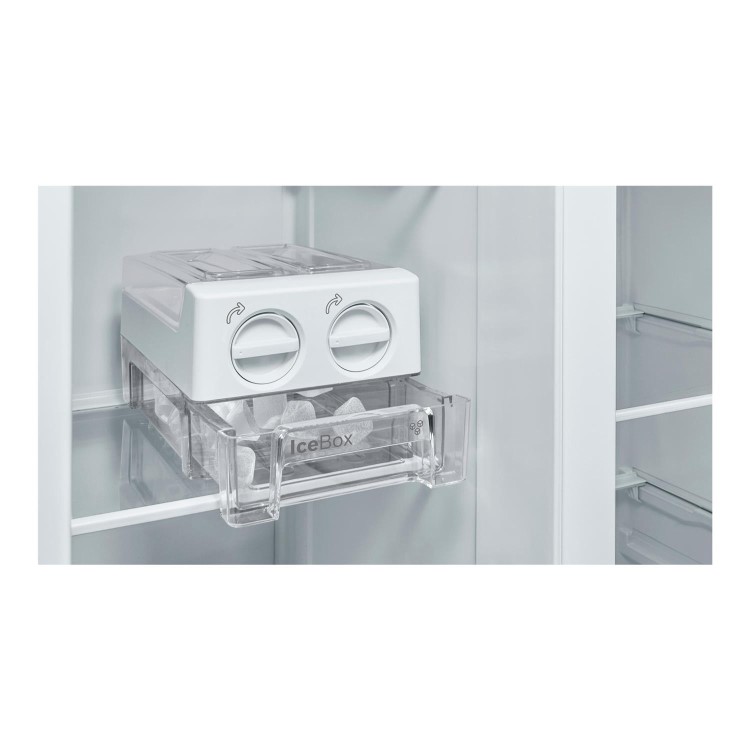 Refurbished Bosch Serie 4 KAN93VIFPG Freestanding 560 Litre 65/35 Frost Free American Fridge Freezer Stainless Steel