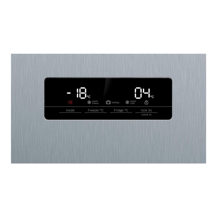 Refurbished Bosch Serie 4 KAN93VIFPG Freestanding 560 Litre 65/35 Frost Free American Fridge Freezer Stainless Steel