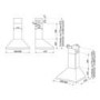 Refurbished Smeg KD91XE3 90cm Chimney Cooker Hood Stainless Steel