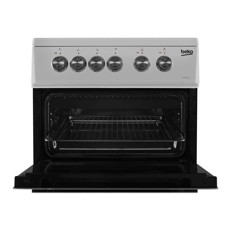 Refurbished Beko KDC5422AS 50cm 4 Zone Electric Cooker