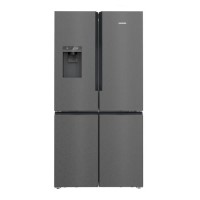 Refurbished Siemens iQ700 574 Litre Four Door Freestanding Fridge Freezer - Black Inox
