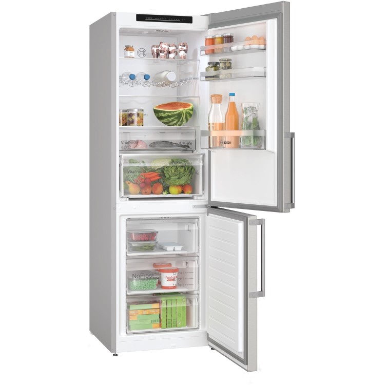 Refurbished Bosch Series 4 KGN36VICT Freestanding 221 Litre 60/40 Fridge Freezer 