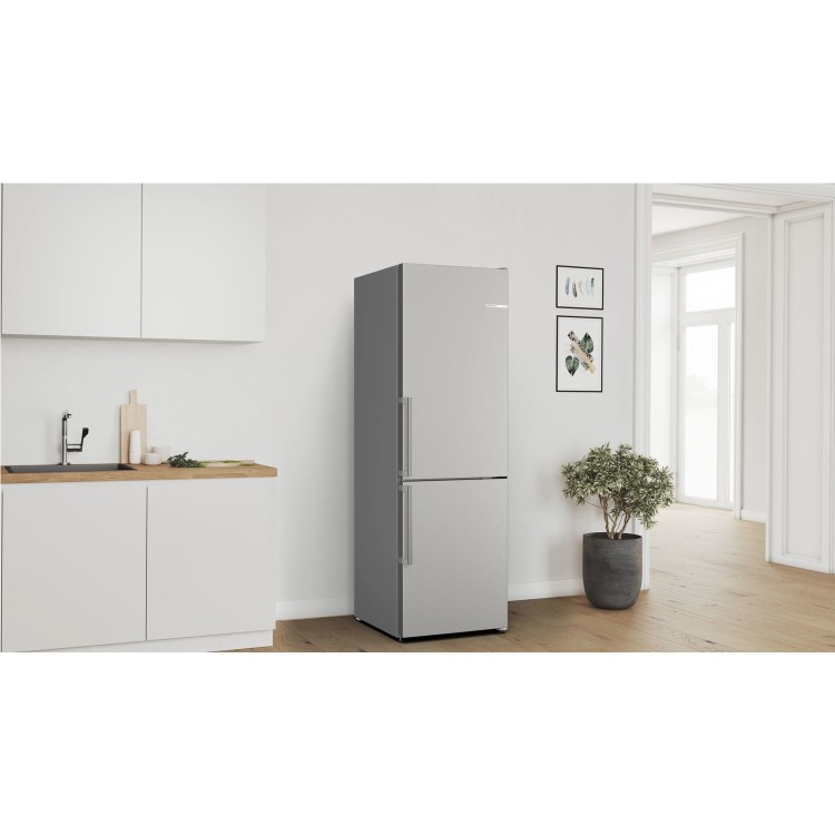 Refurbished Bosch Series 4 KGN36VICT Freestanding 221 Litre 60/40 Fridge Freezer 