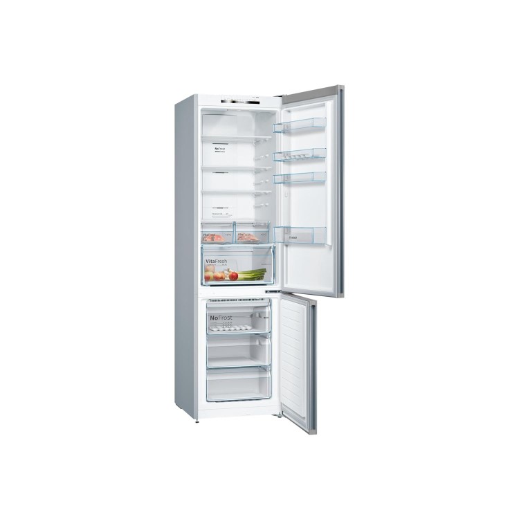 Bosch KGN39VL35G Serie 4 Frost Free Freestanding Fridge Freezer With VitaFresh Drawers - Stainless Steel Look