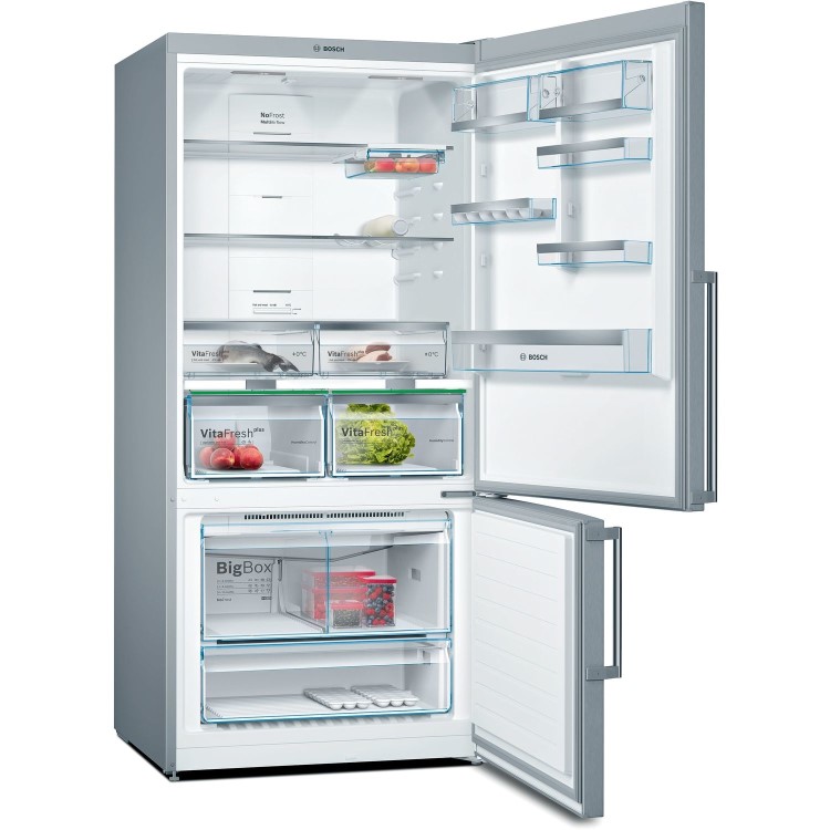 Refurbished Bosch KGN86AIDP Freestanding 631 Litre 70/30 Frost Free Fridge Freezer Stainless Steel