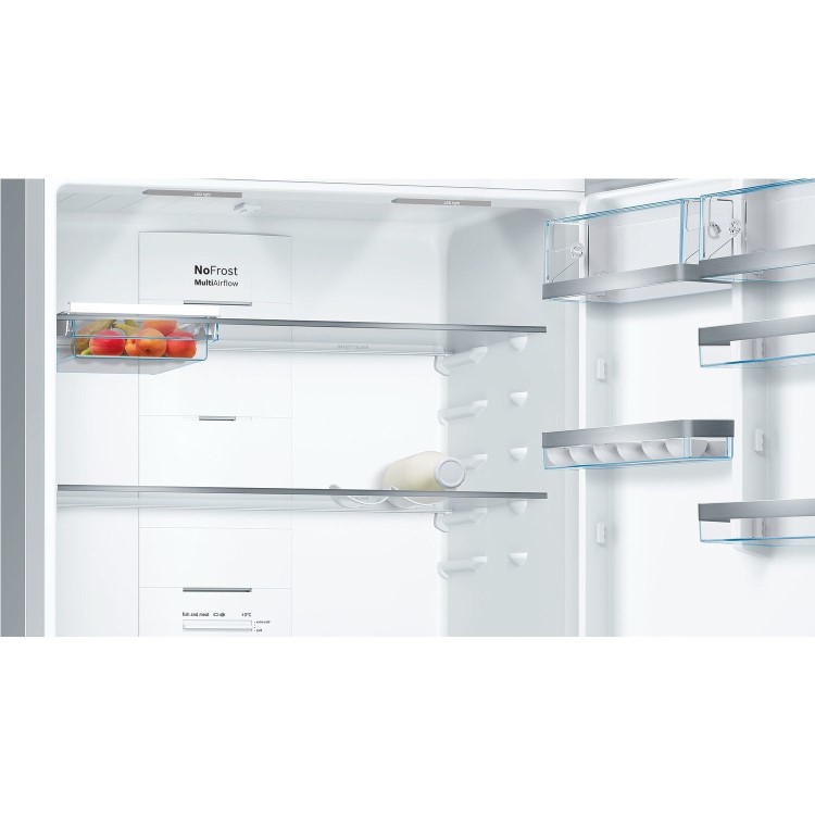Refurbished Bosch KGN86AIDP Freestanding 631 Litre 70/30 Frost Free Fridge Freezer Stainless Steel