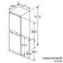 Refurbished NeffN50 KI5852FF0G Integrated 261 Litre 50/50 Low Frost Fridge Freezer White