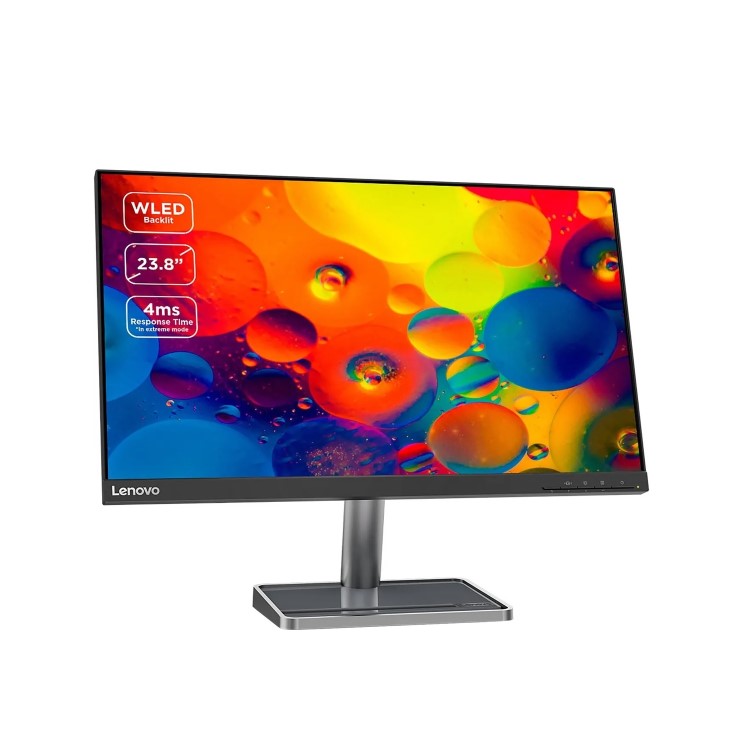 Refurbished Lenovo 23.8" QHD Borderless LCD 60Hz 4ms Monitor - Wall Mount Only