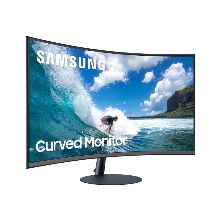 Refurbished Samsung LC24T550FDUXEN Full HD 24" Curved LED Monitor - Grey