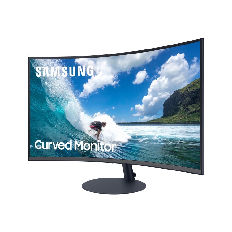 Refurbished Samsung LC24T550FDUXEN Full HD 24" Curved LED Monitor - Grey