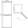 Refurbished Bush M50152SB Freestanding 180 Litre 50/50 Fridge Freezer Black