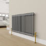 Refurbished Maesta Brushed Brass Traditional Manual Angled Radiator Valves (pair)