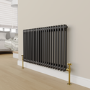 Refurbished Maesta Brushed Brass Traditional Manual Angled Radiator Valves (pair)