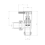 Refurbished - Elego Anthracite Gray Modern Manual Angled Radiator Valves (pair)