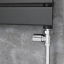 Refurbished - Elego Chrome Modern Manual Straight Radiator Valves (pair)