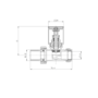 Refurbished Elego White Modern Manual Straight Radiator Valves (pair)