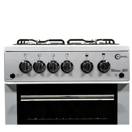 Refurbished Flavel MLB51NDS 50cm 4 Burner Gas Cooker Silver