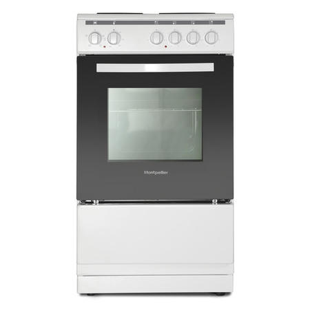 Refurbished Montpellier MSE46W 50cm 4 Zone Electric Cooker