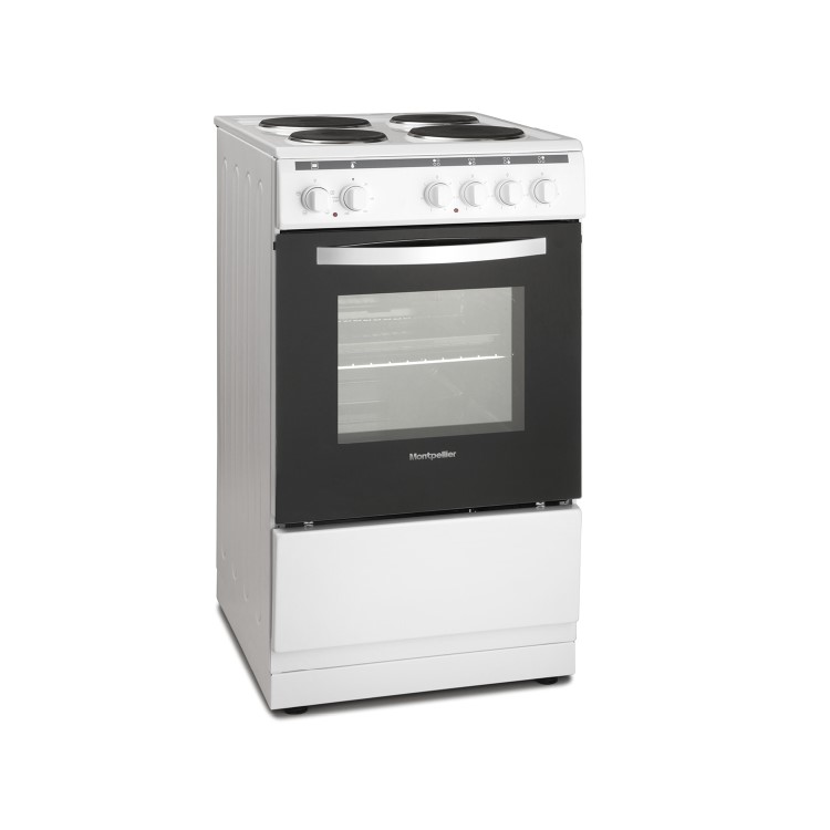 Refurbished Montpellier MSE46W 50cm 4 Zone Electric Cooker