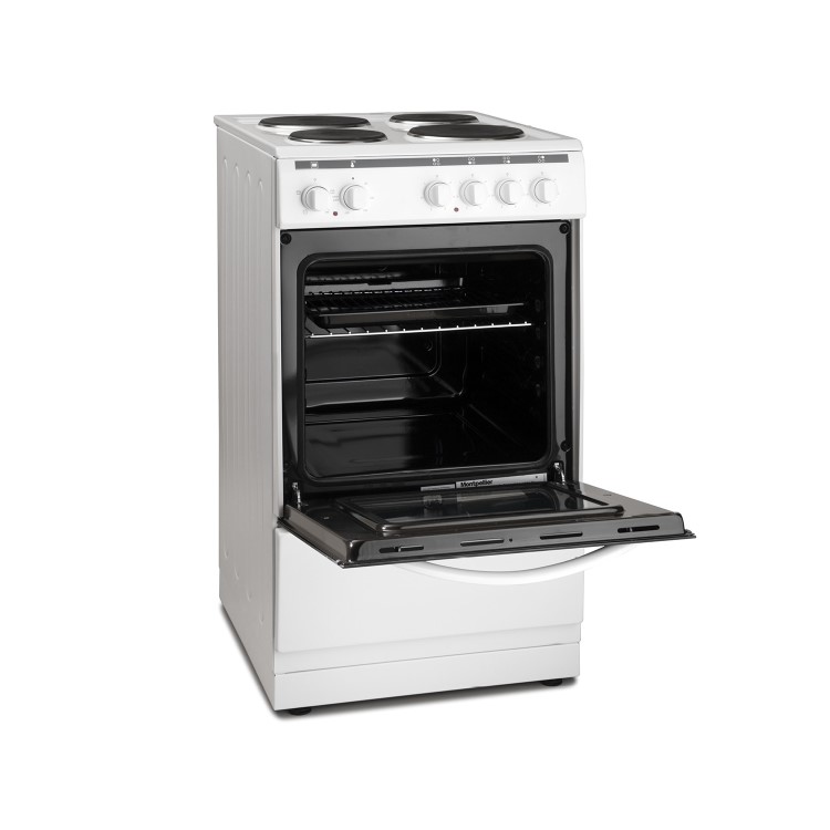 Refurbished Montpellier MSE46W 50cm 4 Zone Electric Cooker