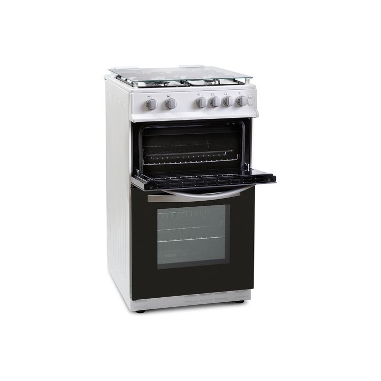 Refurbished Montpellier MTG50LW 50cm Twin Cavity 4 Burner Gas Cooker