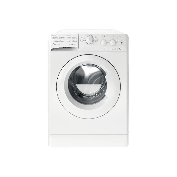 Indesit 9kg 1200rpm Freestanding Washing Machine With Quiet Inverter Motor - White