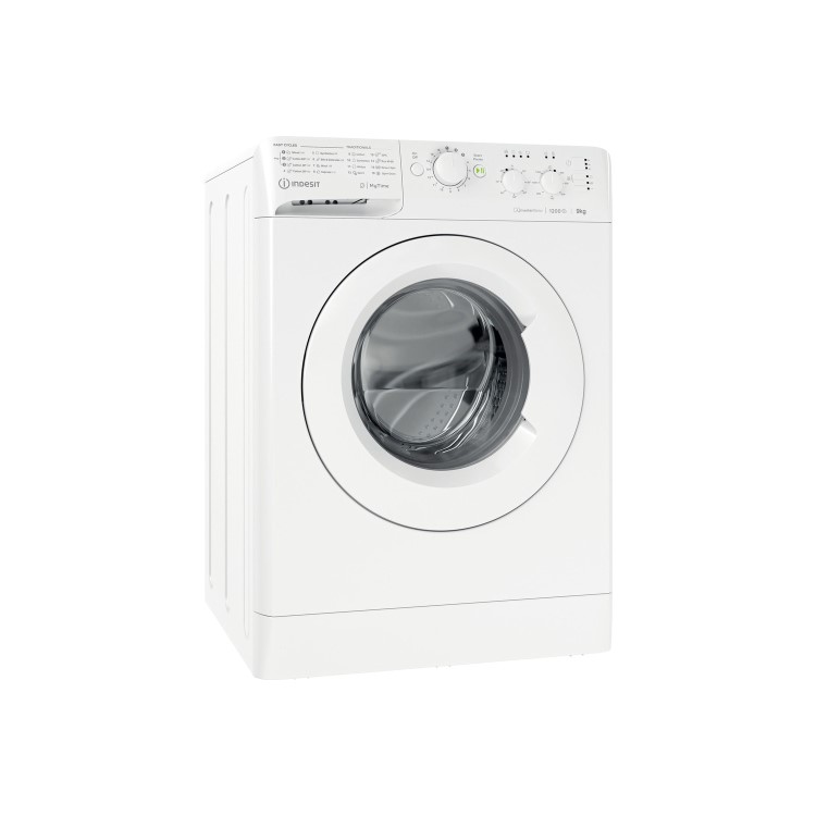Indesit 9kg 1200rpm Freestanding Washing Machine With Quiet Inverter Motor - White