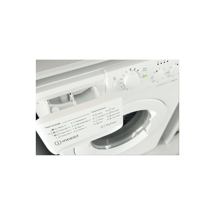 Indesit 9kg 1200rpm Freestanding Washing Machine With Quiet Inverter Motor - White