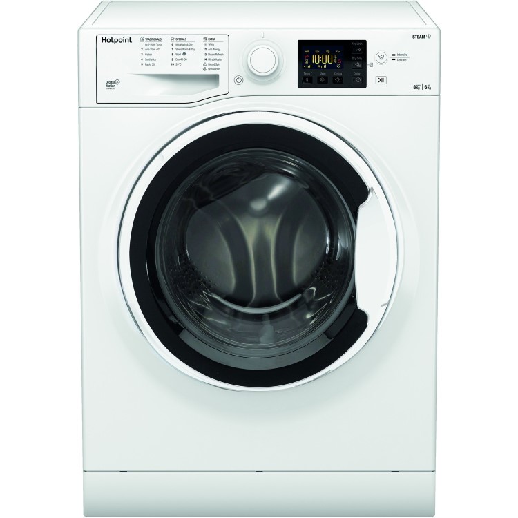 Refurbished Hotpoint Futura NDB8635WUK Freestanding 8/6KG 1400 Spin Washer Dryer White