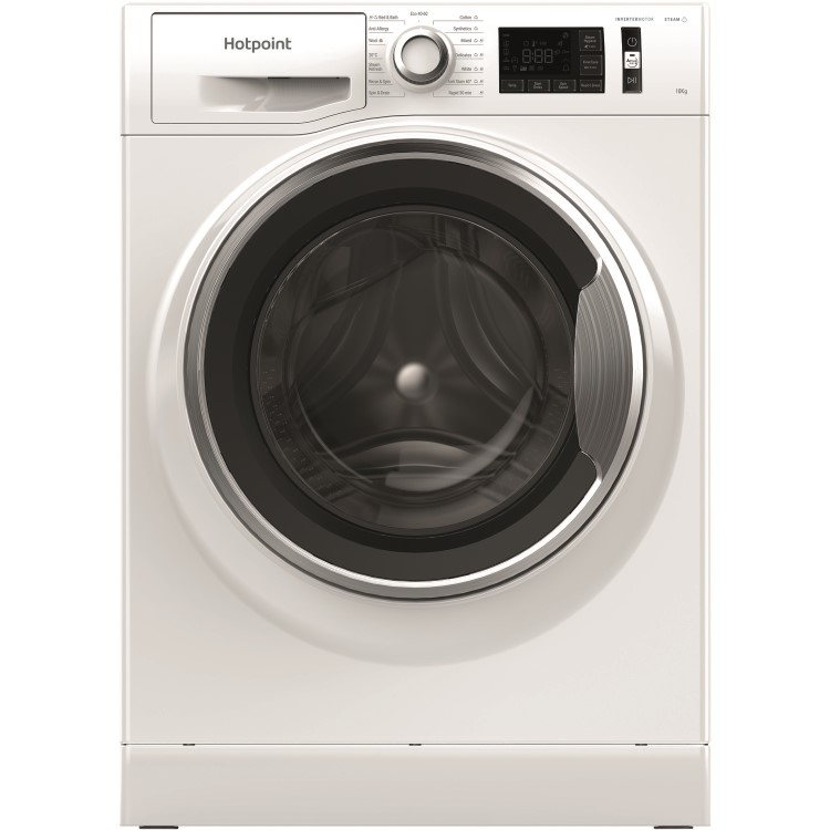 Refurbished Hotpoint NM111046WCAUKN Freestanding 10KG 1400 Spin Washing Machine White