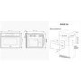 Refurbished Samsung Series 4 NQ5B4513GBS Built In 50L 800W Solo Microwave Stainless Steel