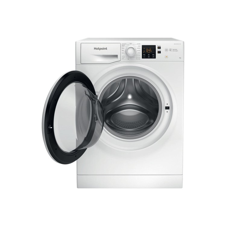 Refurbished Hotpoint NSWM863CW UK N Freestanding 8KG 1600 Spin Washing Machine