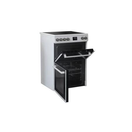 Refurbished New World NWLS60DEW 60cm Double Oven Electric Cooker White