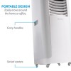 electriQ 14000 BTU Smart Portable Air Conditioner with Heat Pump