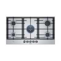 Refurbished Bosch Serie 6 PCR9A5B90 90cm 5 Burner Gas Hob Stainless Steel