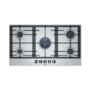 Refurbished Bosch Serie 6 PCR9A5B90 90cm 5 Burner Gas Hob Stainless Steel