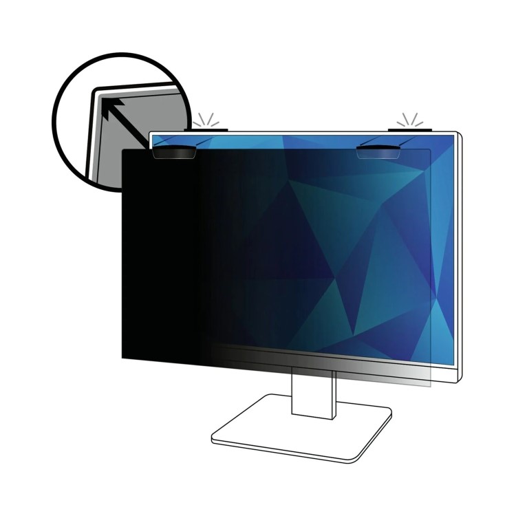 3M PF24.0W9 24.0" Widescreen 16_9 Desktop Monitor Privacy Filter Frameless