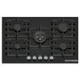 Refurbished Bosch Series 6 75cm 5 Burner Gas Hob - Black Glass