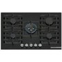 Refurbished Bosch Series 6 75cm 5 Burner Gas Hob - Black Glass