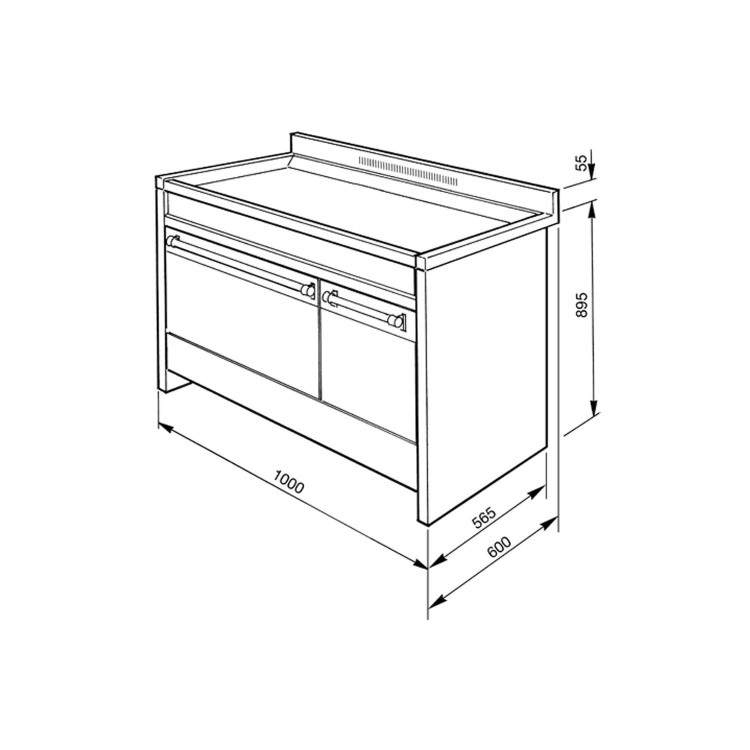 Refurbished Smeg A2PY-8 Opera Stainless Steel 100cm Dual Fuel Range Cooker With Pyrolytic Function