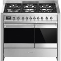 A2PY-81 Smeg Opera 100cm Dual Fuel Range Cooker with Pyrolytic Function - Stainless Steel