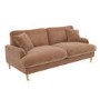 Rose Fabric 3 Seater Feather Filled Sofa - Payton Premium