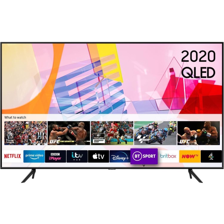 Samsung QE65Q60TAUXXU 65" 4K Ultra HD HDR10+ Smart QLED TV with Adaptive Sound