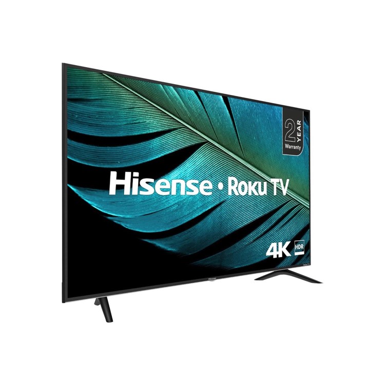 Refurbished Hisense Roku 55" 4K Ultra HD with HDR LED Freeview Play Smart TV without Stand
