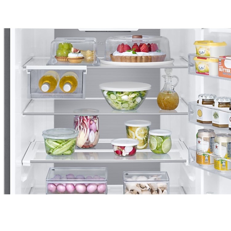 Refurbished Samsung SpaceMax RB53DG703CS9EU Freestanding 538 Litre 70/30 Frost Free Fridge Freezer Silver