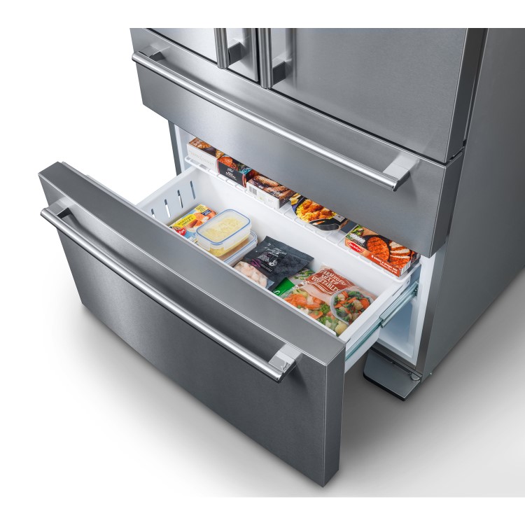 Rangemaster 557 Litre American Fridge Freezer - Stainless steel