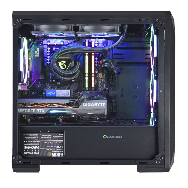 Refurbished React Hunter AMD Ryzen 9 5900X 32GB 2TB & 500GB RTX 3070 Windows 10 Gaming Desktop