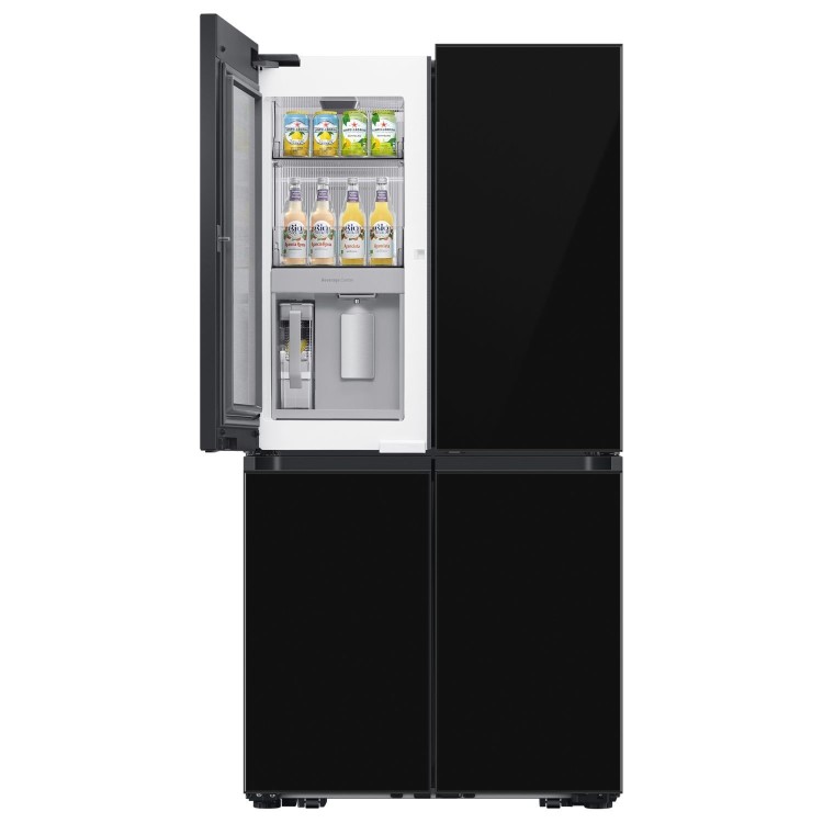 Refurbished Samsung Bespoke RF65DB970E22EU Freestanding 645 Litre Frost Free American Fridge Freezer Black