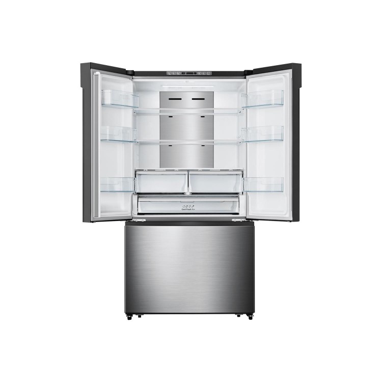 Refurbished Hisense RF750N4ISF Freestanding 578 Litre Frost Free Fridge Freezer Stainless steel